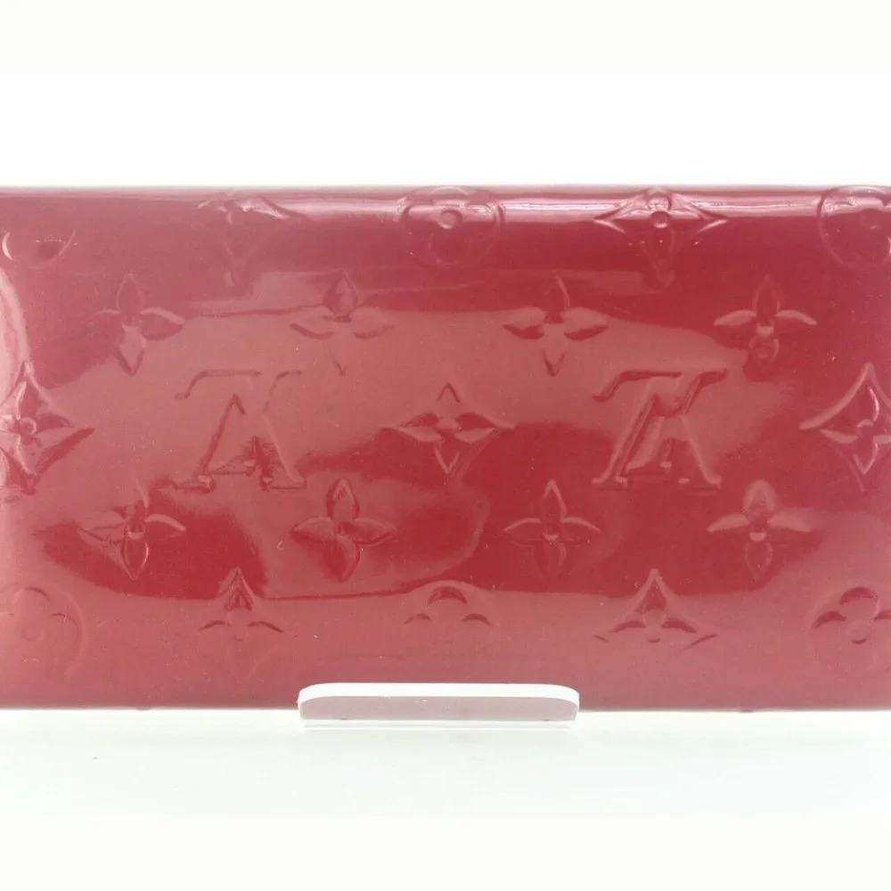 Louis Vuitton Womens Sarah Vernis Leather Long Flap Wallet 3LVS105K